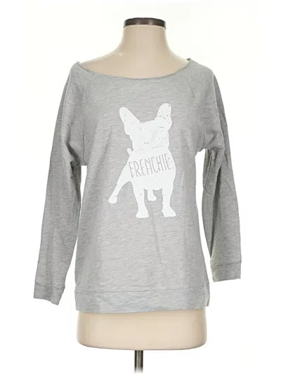 Pre-owned Next Level Apparel 3/4 Sleeve T-shirt In Silver