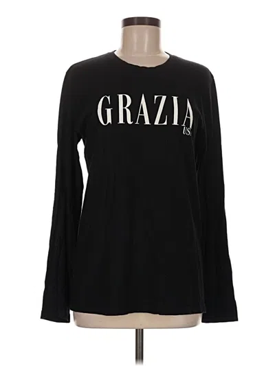 Pre-owned Next Level Apparel Long Sleeve T-shirt In Black