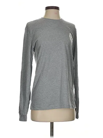 Pre-owned Next Level Apparel Long Sleeve T-shirt In Gray