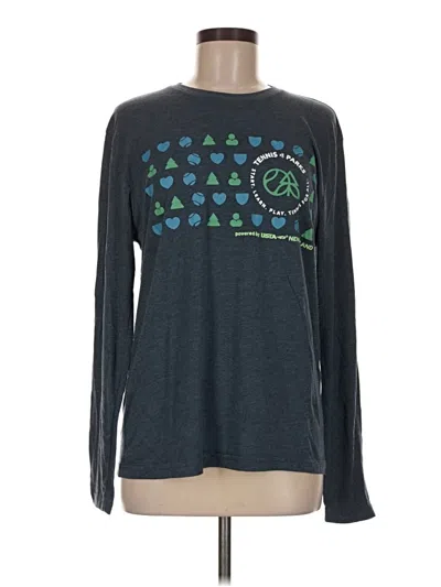 Pre-owned Next Level Apparel Long Sleeve T-shirt In Gray
