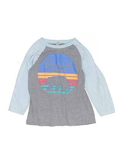 Pre-owned Next Level Apparel Kids' Long Sleeve T-shirt In Gray