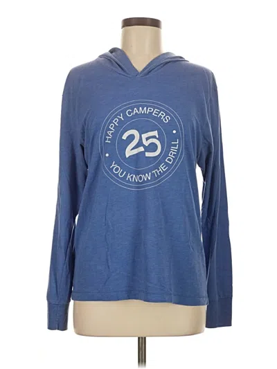 Pre-owned Next Level Apparel Pullover Hoodie In Blue