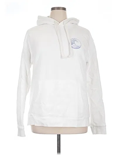 Pre-owned Next Level Apparel Pullover Hoodie In White