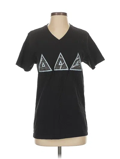 Pre-owned Next Level Apparel Short Sleeve T-shirt In Black