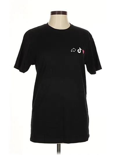 Pre-owned Next Level Apparel Short Sleeve T-shirt In Black