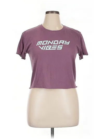 Pre-owned Next Level Apparel Short Sleeve T-shirt In Purple