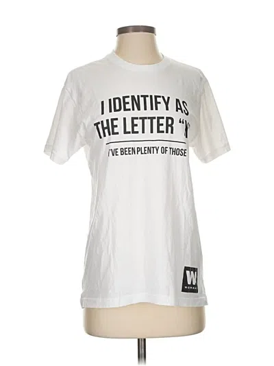 Pre-owned Next Level Apparel Short Sleeve T-shirt In White