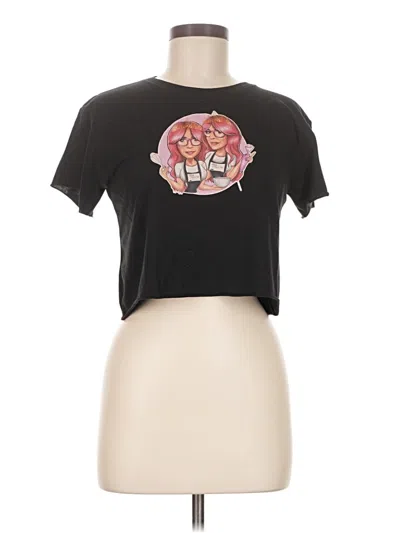 Pre-owned Next Level Apparel Short Sleeve T-shirt In Black