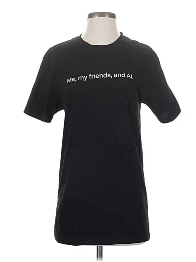 Pre-owned Next Level Apparel Short Sleeve T-shirt In Black
