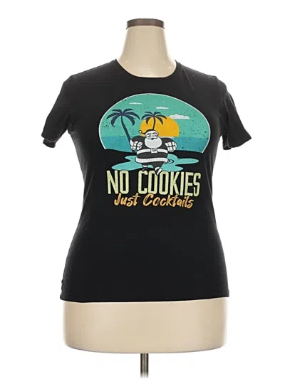 Pre-owned Next Level Apparel Short Sleeve T-shirt In Black