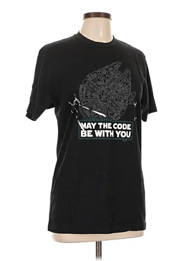 Pre-owned Next Level Apparel Short Sleeve T-shirt In Black