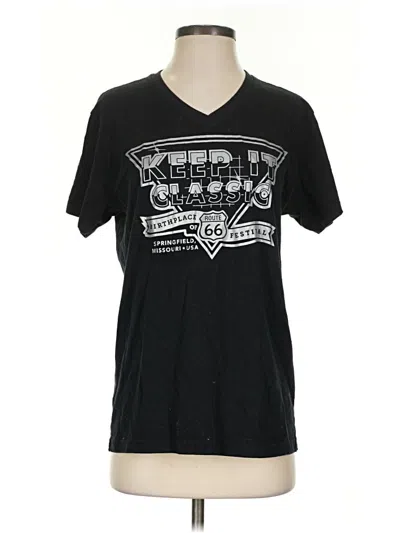 Pre-owned Next Level Apparel Short Sleeve T-shirt In Black