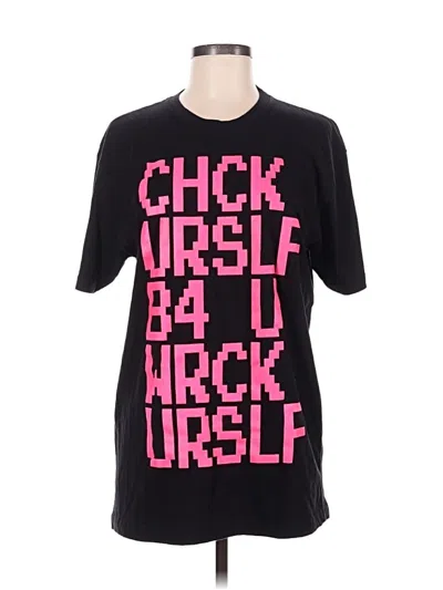 Pre-owned Next Level Apparel Short Sleeve T-shirt In Black