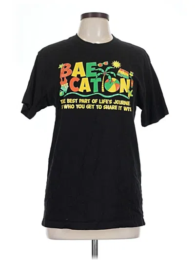 Pre-owned Next Level Apparel Short Sleeve T-shirt In Black