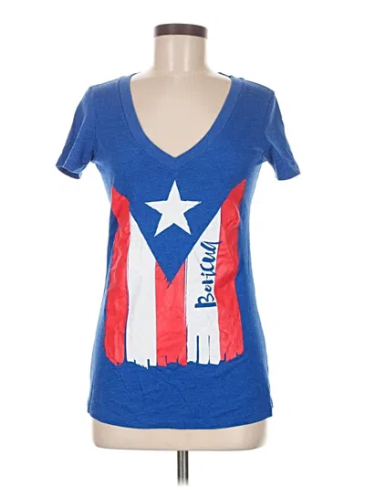 Pre-owned Next Level Apparel Short Sleeve T-shirt In Blue