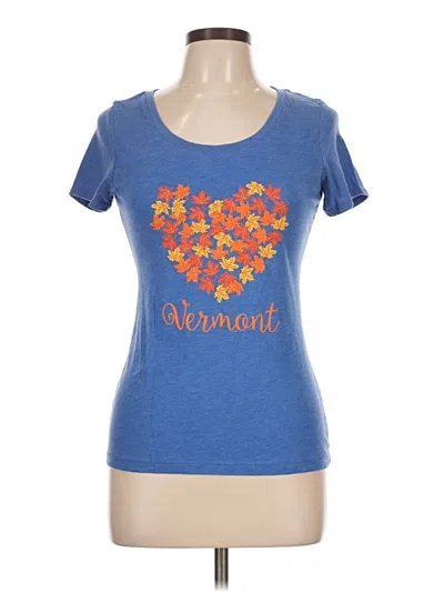 Pre-owned Next Level Apparel Short Sleeve T-shirt In Blue