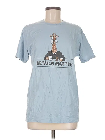 Pre-owned Next Level Apparel Short Sleeve T-shirt In Blue