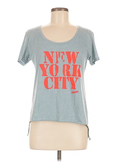 Pre-owned Next Level Apparel Short Sleeve T-shirt In Blue