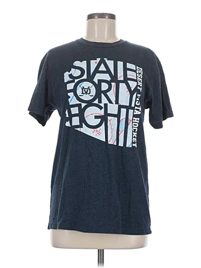 Pre-owned Next Level Apparel Short Sleeve T-shirt In Blue