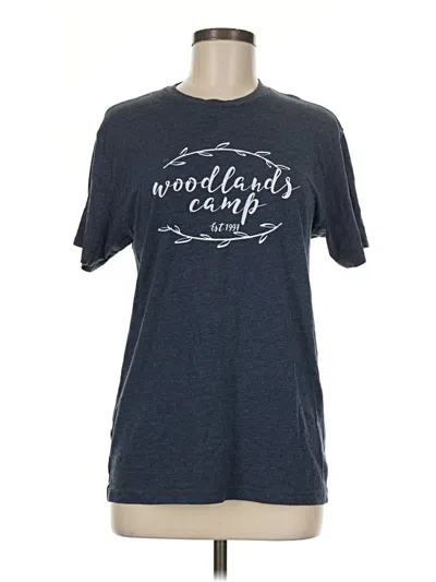 Pre-owned Next Level Apparel Short Sleeve T-shirt In Blue