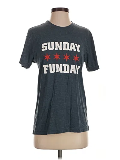 Pre-owned Next Level Apparel Short Sleeve T-shirt In Blue