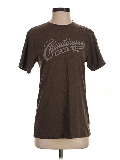 Pre-owned Next Level Apparel Short Sleeve T-shirt In Brown