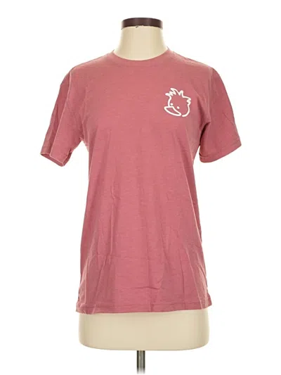 Pre-owned Next Level Apparel Short Sleeve T-shirt In Burgundy