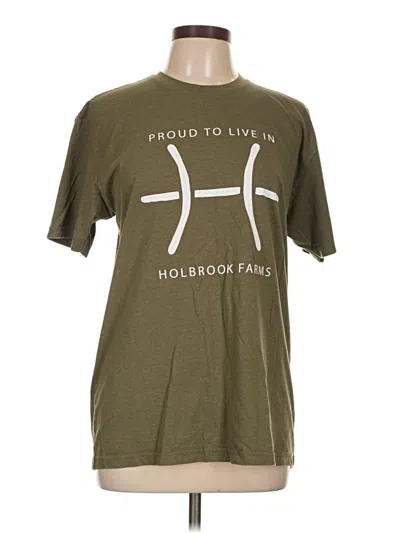 Pre-owned Next Level Apparel Short Sleeve T-shirt In Green