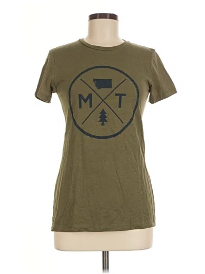 Pre-owned Next Level Apparel Short Sleeve T-shirt In Green