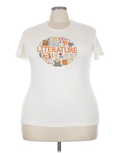 Pre-owned Next Level Apparel Short Sleeve T-shirt In Ivory