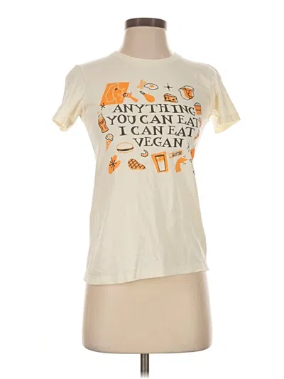 Pre-owned Next Level Apparel Short Sleeve T-shirt In Ivory