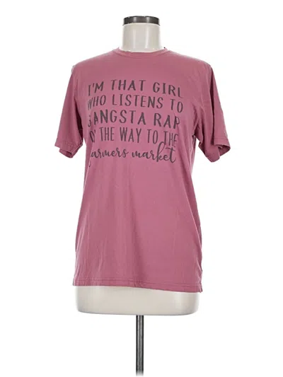 Pre-owned Next Level Apparel Short Sleeve T-shirt In Pink