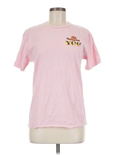 Pre-owned Next Level Apparel Short Sleeve T-shirt In Pink