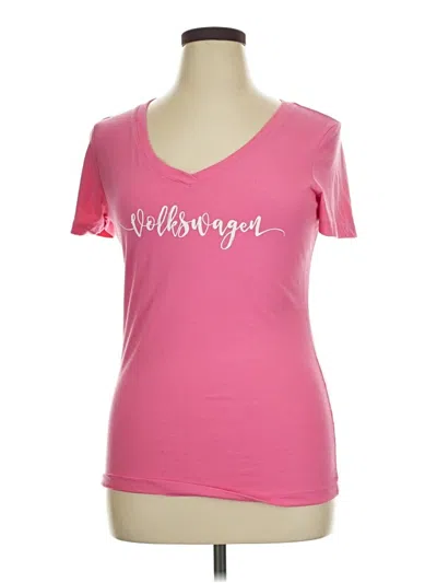 Pre-owned Next Level Apparel Short Sleeve T-shirt In Pink