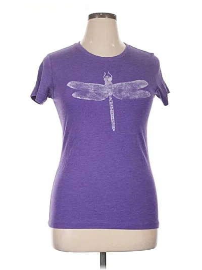 Pre-owned Next Level Apparel Short Sleeve T-shirt In Purple