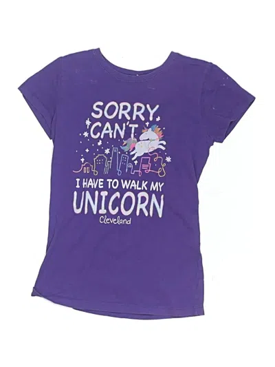 Pre-owned Next Level Apparel Kids' Short Sleeve T-shirt In Purple