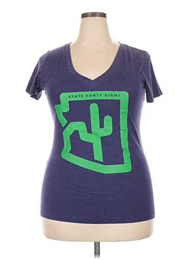 Pre-owned Next Level Apparel Short Sleeve T-shirt In Purple