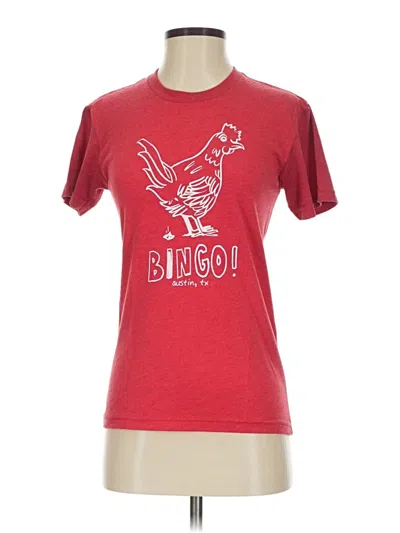 Pre-owned Next Level Apparel Short Sleeve T-shirt In Red