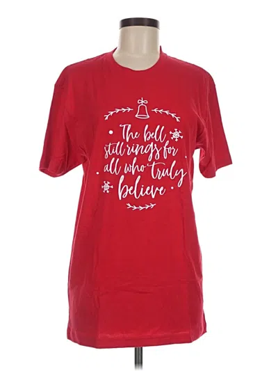Pre-owned Next Level Apparel Short Sleeve T-shirt In Red