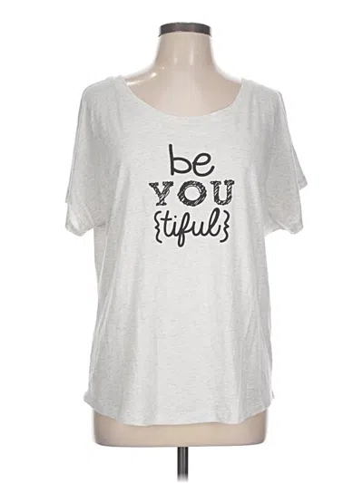 Pre-owned Next Level Apparel Short Sleeve T-shirt In Silver