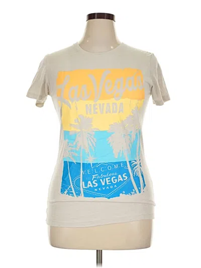Pre-owned Next Level Apparel Short Sleeve T-shirt In Silver
