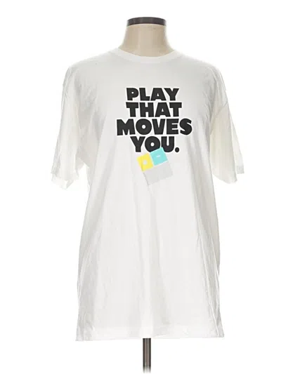 Pre-owned Next Level Apparel Short Sleeve T-shirt In White
