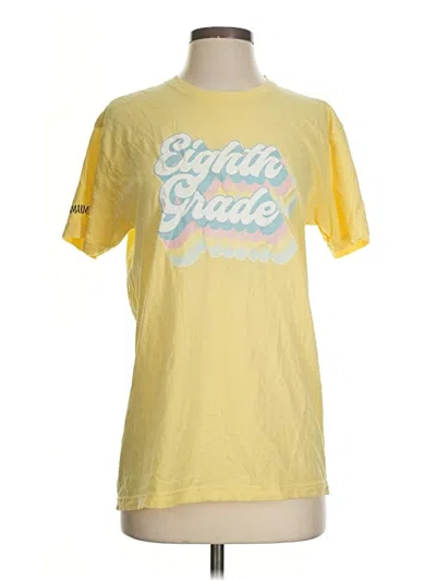 Pre-owned Next Level Apparel Short Sleeve T-shirt In Yellow