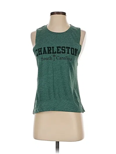 Pre-owned Next Level Apparel Sleeveless T-shirt In Green