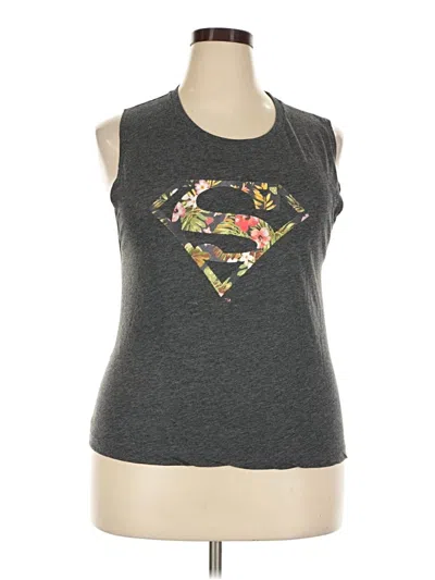 Pre-owned Next Level Apparel Sleeveless T-shirt In Gray