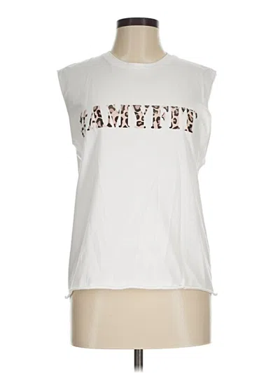 Pre-owned Next Level Apparel Sleeveless T-shirt In White