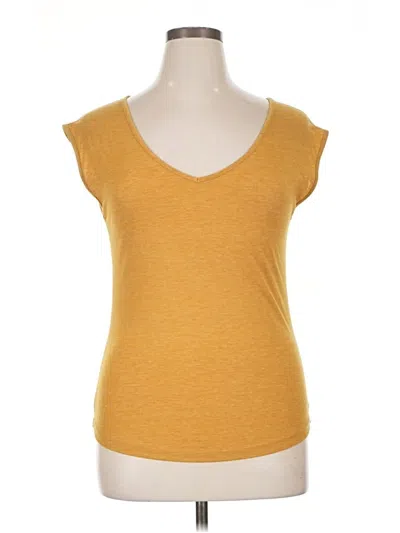 Pre-owned Next Level Apparel Sleeveless T-shirt In Yellow