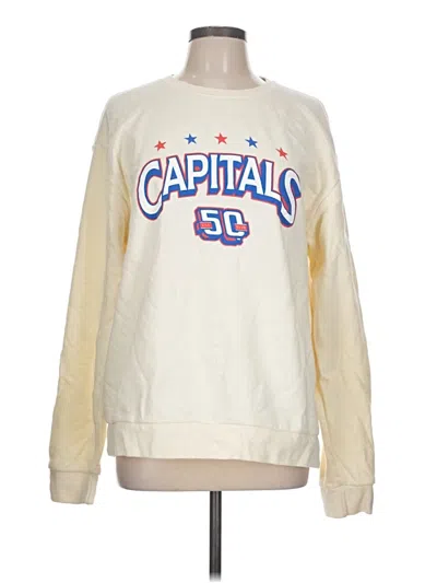 Pre-owned Next Level Apparel Sweatshirt In Ivory