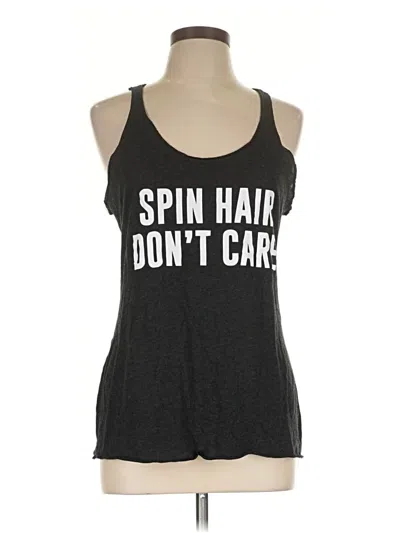 Pre-owned Next Level Apparel Tank Top Black Halter Neckline Tops
