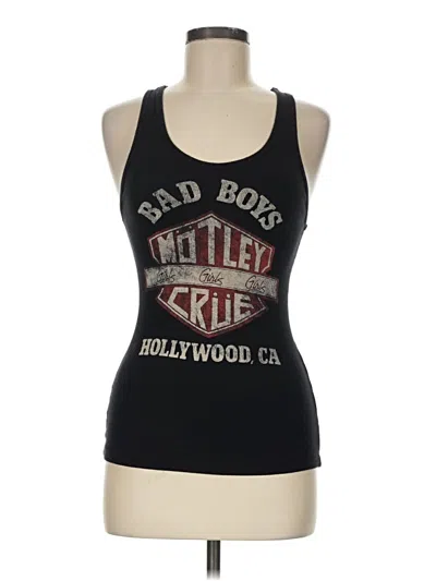 Pre-owned Next Level Apparel Tank Top Black Halter Neckline Tops